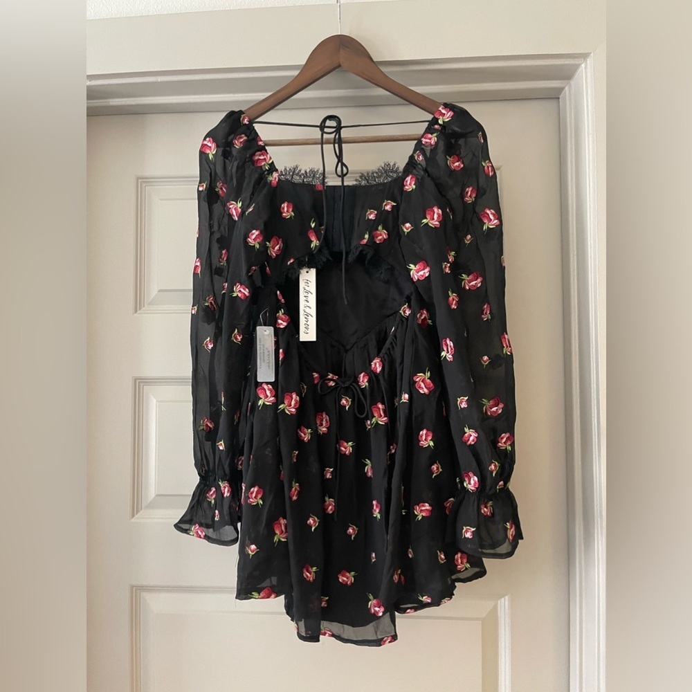 NWT For Love and Lemons Wren Mini Dress Small - Picture 3 of 3
